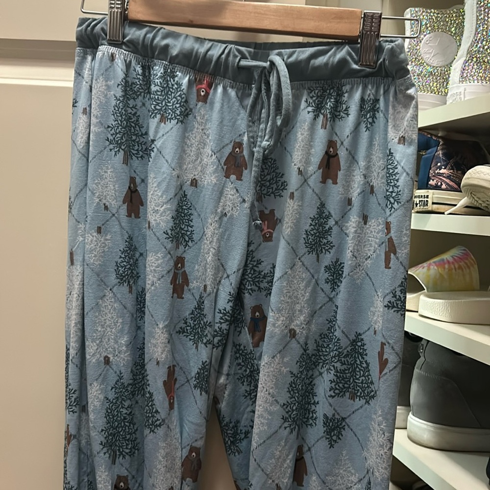 Ink and ivy medium pj pants blue Christmas bears